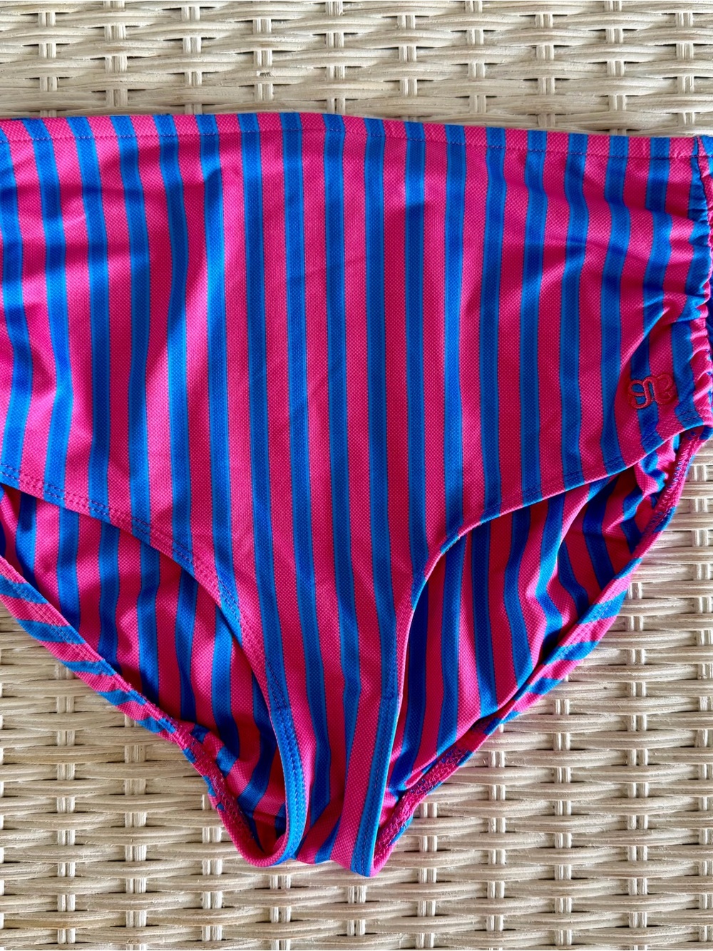 BERRY STRIPE RUCHED MIDI BOTTOMS - Picture 2 of 6